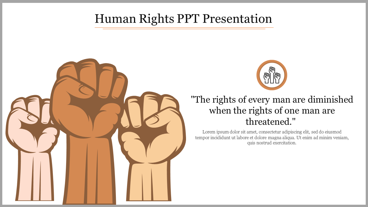 Human Rights PPT Presentation Template and Google Slides